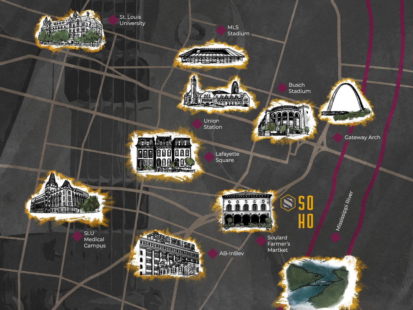 Soho neighborhood map